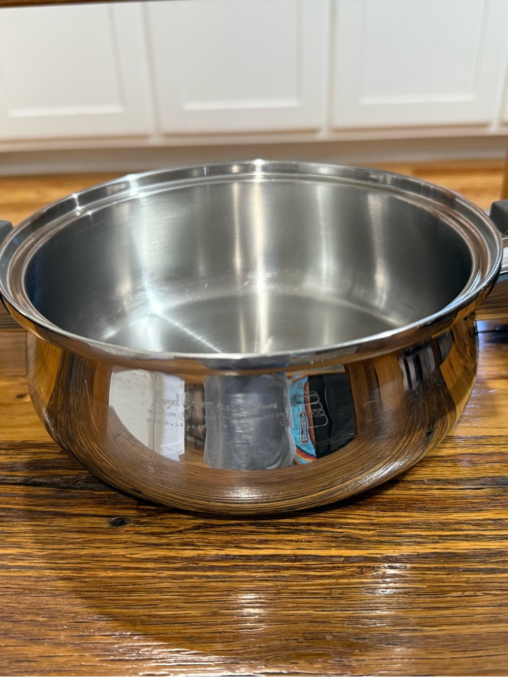 Royal Queen Double Handle Polished Stainless Steel Cooking Pot - Silver